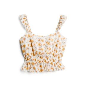 Clarne Cropped Banded Blouse